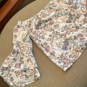 Off the shoulder top, layered bell sleeves